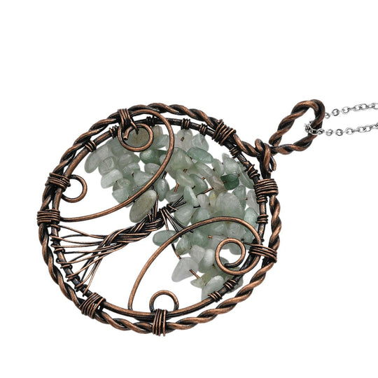 Grüner Aventurin Schmuckset Reiner Edelstahl ca. 37.60 ct