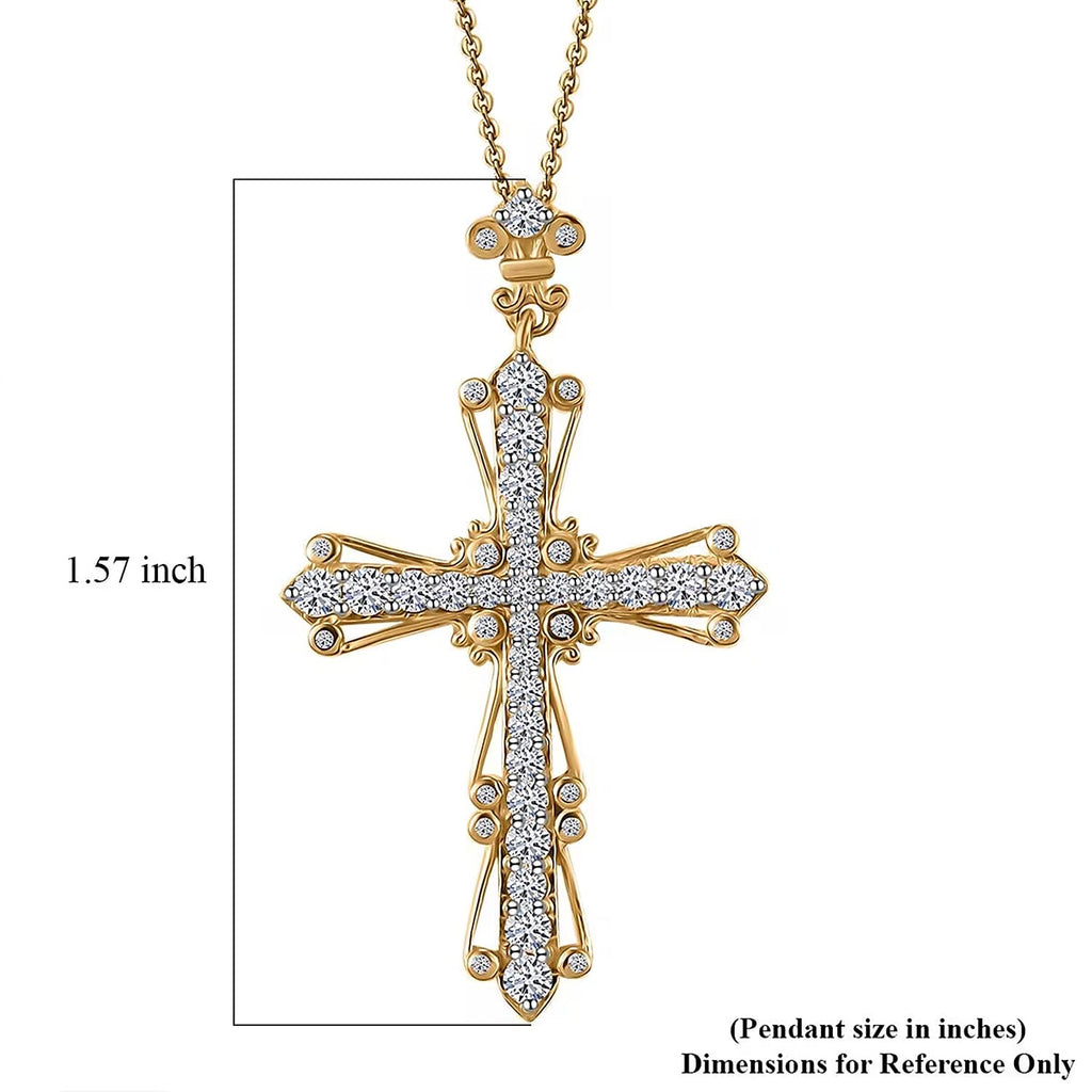 LUXURIANT DIAMOND - Lab Grown Diamant SI-GH Schmuckset ca. 50 cm 925 Silber 750 Gelbgold vermeil ca. 1,00 ct.