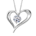 Lab Grown Diamant Anhänger mit Kette ca. 45cm + 2.5 cm Extender 925 Silber ca. 0,65 ct.
