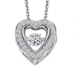 LUXURIANT DIAMOND - Lab Grown Diamant SI Schmuckset ca. 50 cm 925 Silber rhodiniert ca. 0,20 ct.