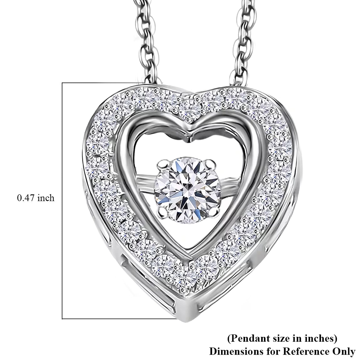 LUXURIANT DIAMOND - Lab Grown Diamant SI Schmuckset ca. 50 cm 925 Silber rhodiniert ca. 0,20 ct.