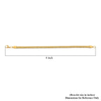 2er Set - Gliederkettendesign Armband und Halskette, Edelstahl, Goldfarben