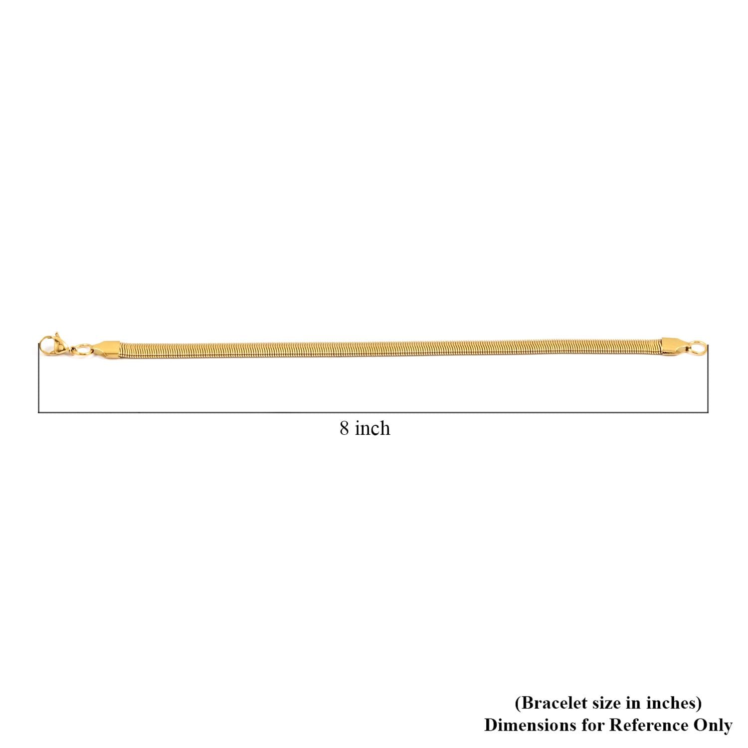 2er Set - Gliederkettendesign Armband und Halskette, Edelstahl, Goldfarben