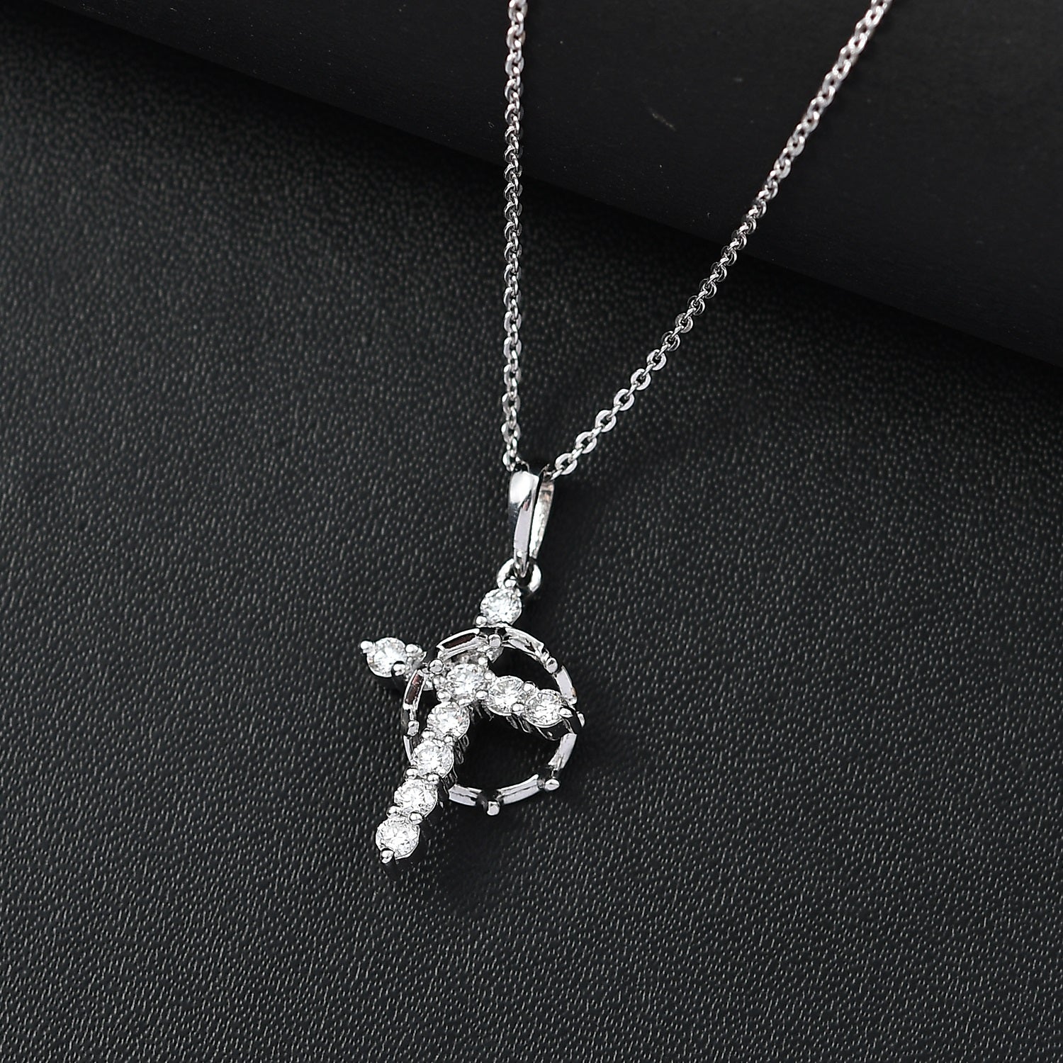 LUXURIANT DIAMOND - Lab Grown Diamant SI-GH Anhänger mit Kette (ca. 50cm), 925 Silber rhodiniert ca. 0.50 ct