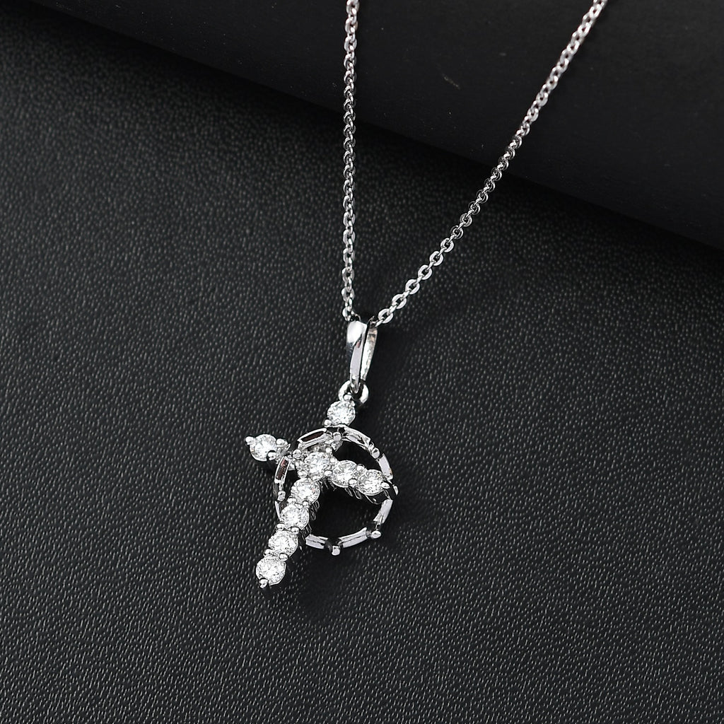 LUXURIANT DIAMOND - Lab Grown Diamant SI-GH Anhänger mit Kette (ca. 50cm), 925 Silber rhodiniert ca. 0.50 ct