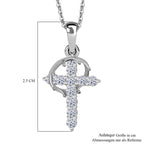 LUXURIANT DIAMOND - Lab Grown Diamant SI-GH Anhänger mit Kette (ca. 50cm), 925 Silber rhodiniert ca. 0.50 ct