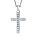LUXURIANT SI-GH Labor Diamant Anhänger mit 45cm Kette, 925 Silber rhodiniert - 0,51 ct.