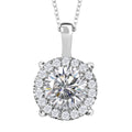 Moissanit Schmuckset 925 Silber rhodiniert