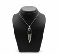 Orthoceras Schmuckset 925 Silber und 316L Edelstahl ca. 40.00 ct