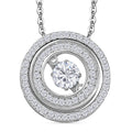 Moissanit Anhänger mit 50cm Kette - 0,94 ct.