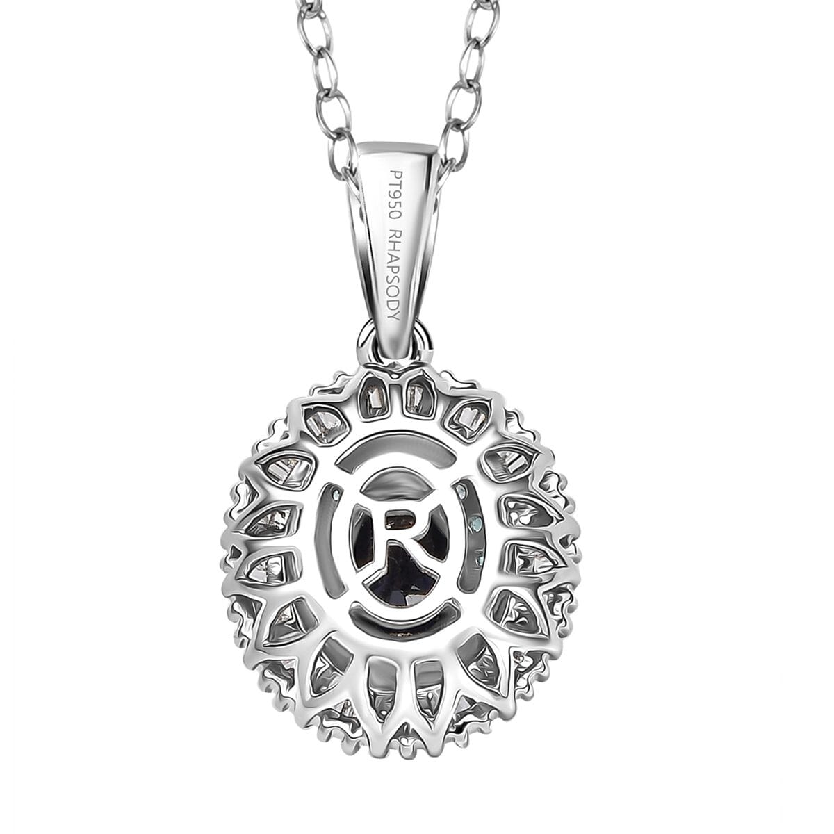 Rhapsody AAA Ceylon-Saphir, Paraiba Turmalin AGI zertifiziert Schmuckset ca. 50 cm 950 Platin ca. 1.52 ct
