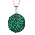 Verde Onyx Anhänger mit Kette, 316L Edelstahl ca. 9.44 ct