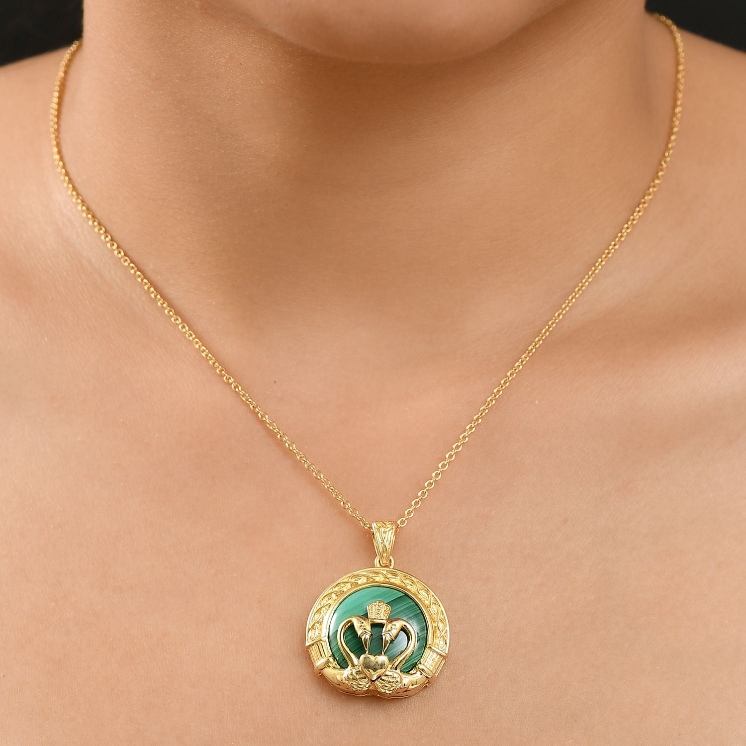 Malachit Schmuckset ca. 50 cm, ca. 26.69 ct