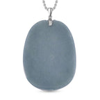 Natürlicher Olmek Jadeit Anhänger mit Kette ca. 50 cm, 925 Silber rhodiniert ca. 105.00 ct