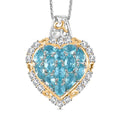 Betroka Blauer Apatit Schmuckset 925 Silber rhodiniert ca. 3.78 ct