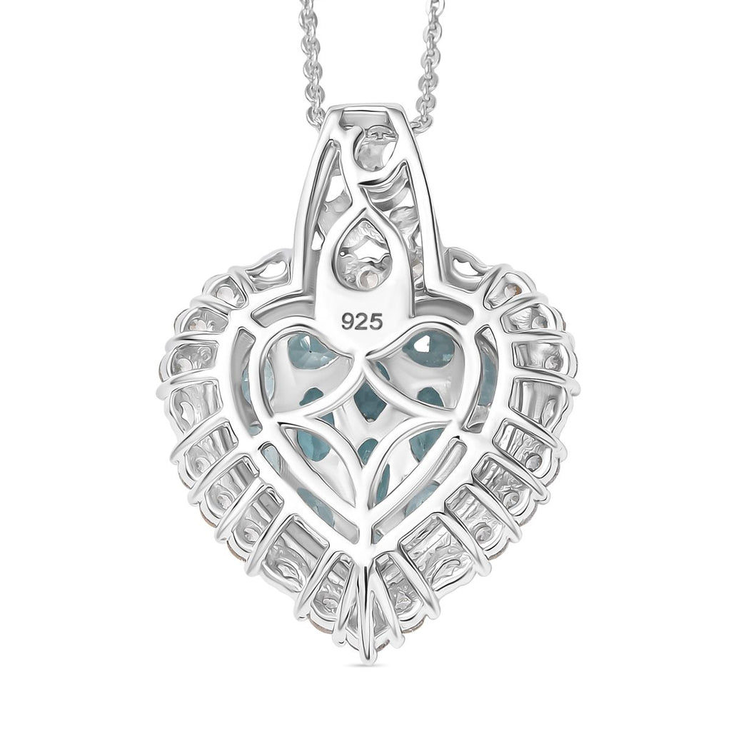 Betroka Blauer Apatit Schmuckset 925 Silber rhodiniert ca. 3.78 ct