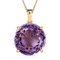 Rose De France Amethyst Anhänger mit 50cm Kette - 15,50 ct.