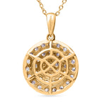 LUXURIANT DIAMOND - Lab Grown Diamant SI-GH SGL zertifiziert Schmuckset 925 Silber Gelbgold Vermeil ca. 1,00 ct.