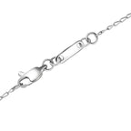 Rhapsody AAAA Tansanit, Weißer Diamant AGI zertifiziert Schmuckset ca. 50 cm 950 Platin ca. 3.17 ct