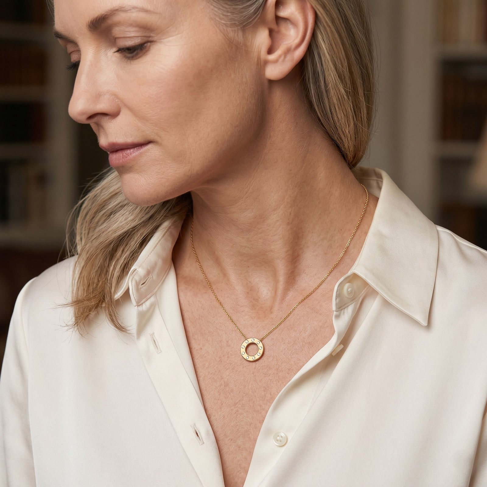 LUXURIANT DIAMOND - Lab Grown Diamant SI-GH Schmuckset 925 Silber Gelbgold Vermeil ca. 0,33 ct.
