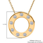 LUXURIANT DIAMOND - Lab Grown Diamant SI-GH Schmuckset 925 Silber Gelbgold Vermeil ca. 0,33 ct.