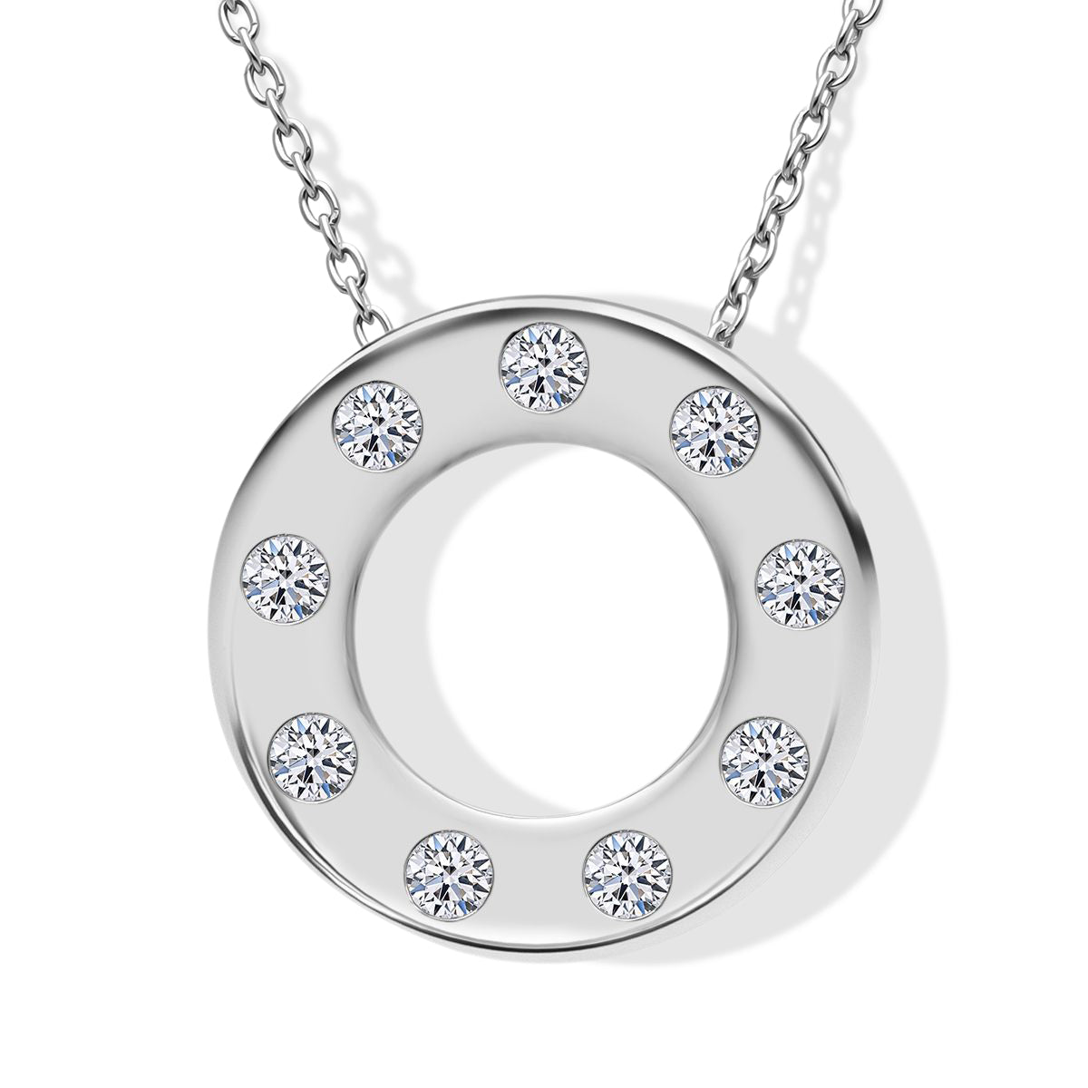LUXURIANT DIAMOND - Lab Grown Diamant SI-GH Schmuckset 925 Silber rhodiniert ca. 0,33 ct.