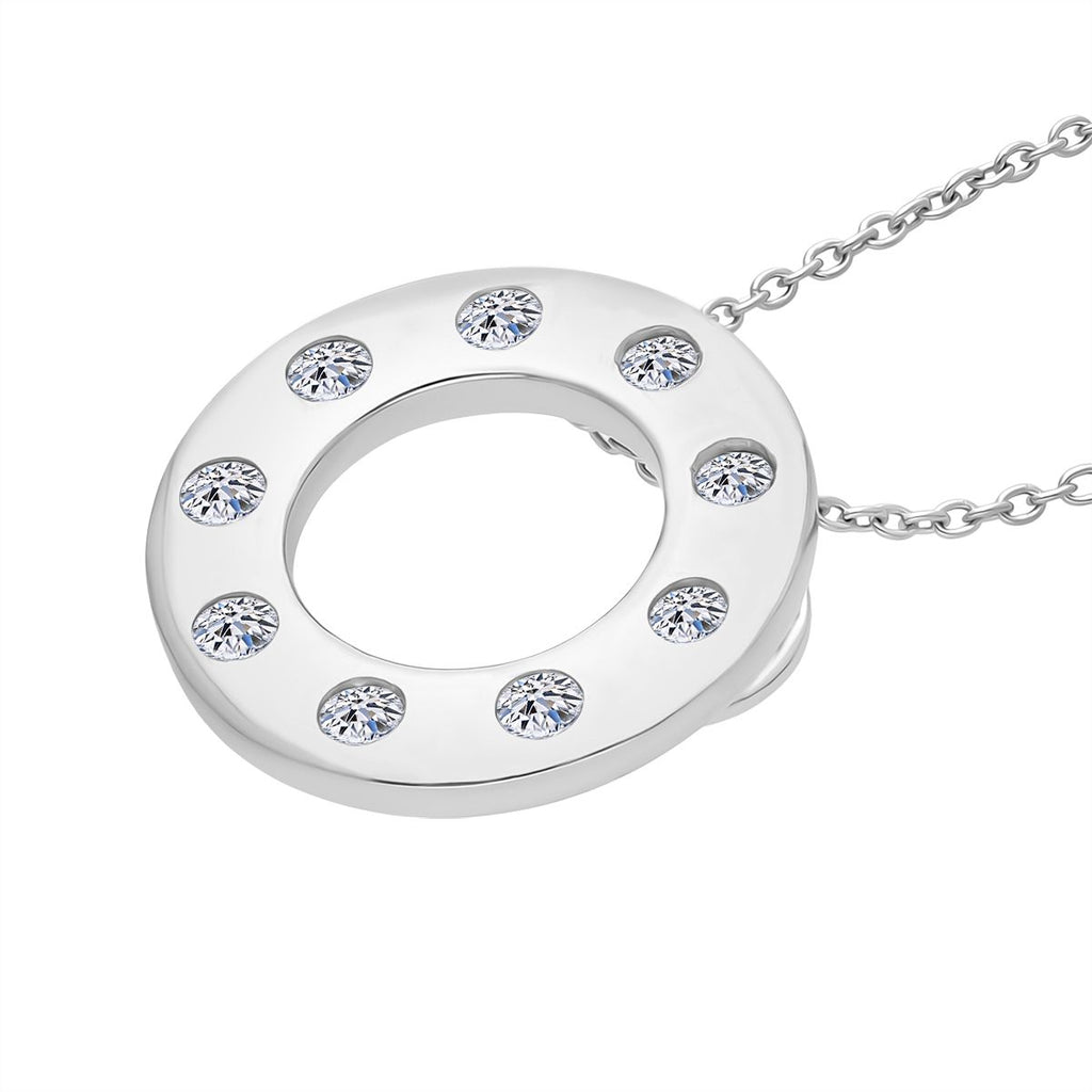 LUXURIANT DIAMOND - Lab Grown Diamant SI-GH Schmuckset 925 Silber rhodiniert ca. 0,33 ct.