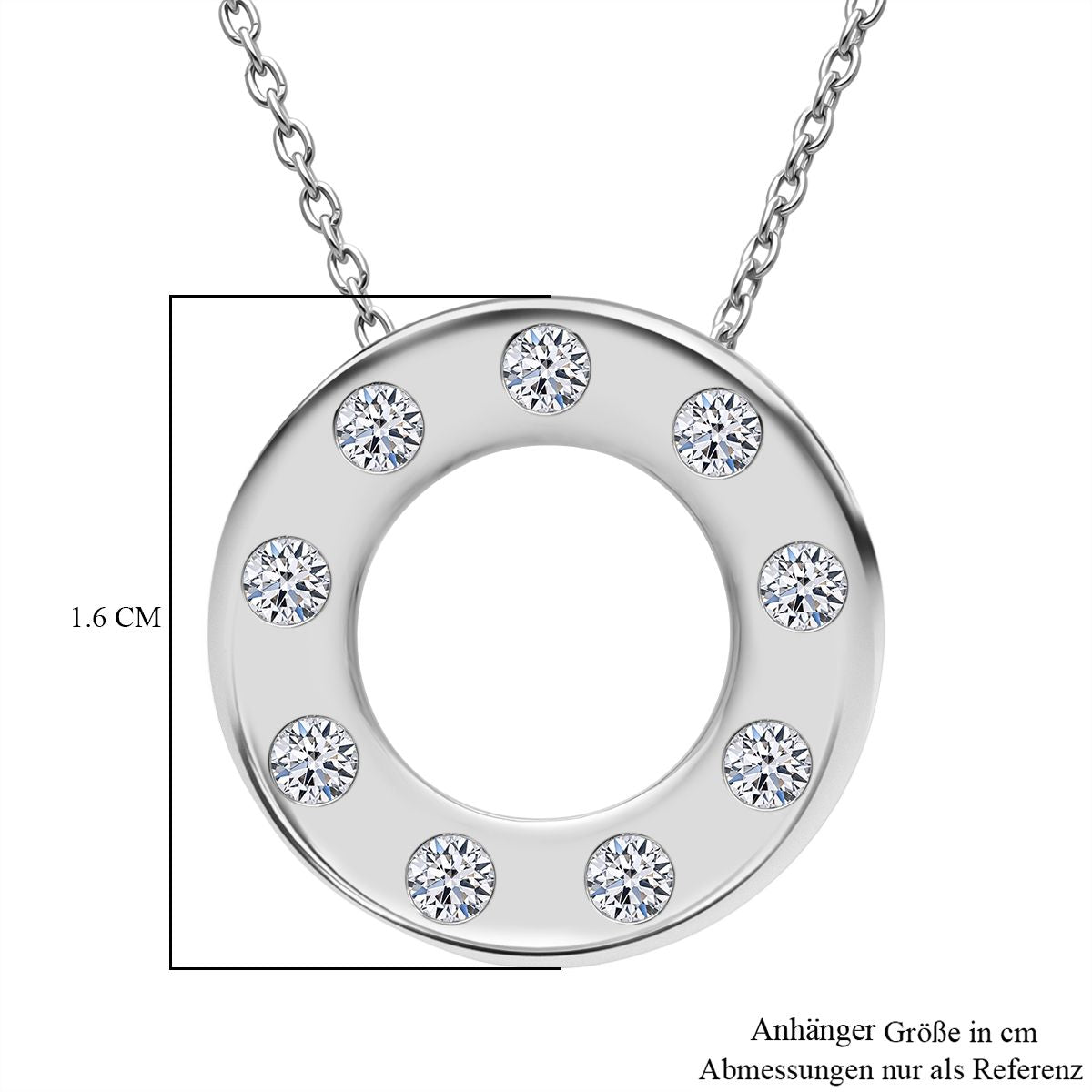 LUXURIANT DIAMOND - Lab Grown Diamant SI-GH Schmuckset 925 Silber rhodiniert ca. 0,33 ct.