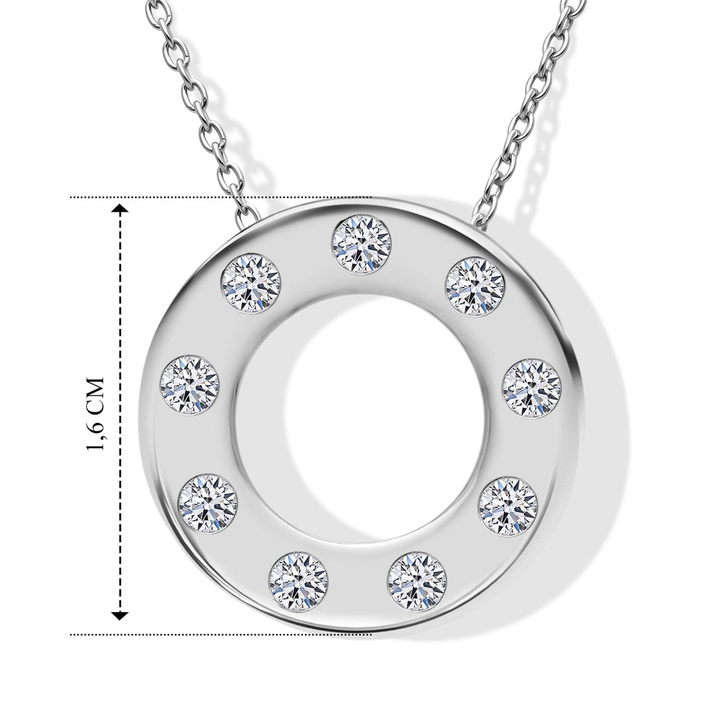 LUXURIANT DIAMOND - Lab Grown Diamant SI-GH Schmuckset 925 Silber rhodiniert ca. 0,33 ct.
