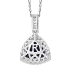 Rhapsody AAAA Tansanit, Weißer Diamant AGI zertifiziert Schmuckset ca. 50 cm 950 Platin ca. 3.91 ct