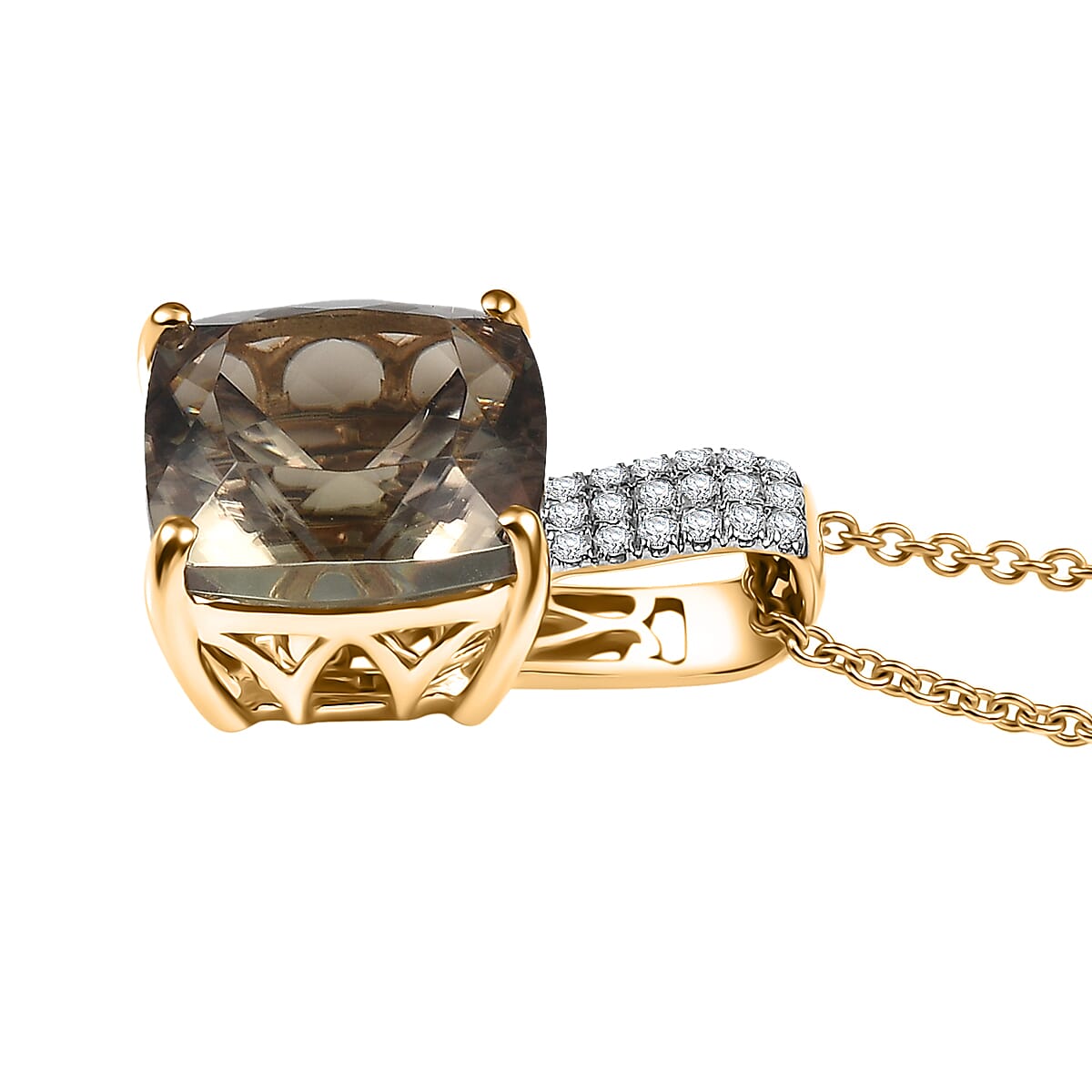 LUXORO AAA Turkizit, Weißer Diamant AGI zertifiziert Schmuckset ca. 50 cm 585 Gold ca. 5.04 ct
