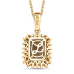 LUXORO AAA Turkizit, Weißer Diamant AGI zertifiziert Schmuckset ca. 50 cm 585 Gold ca. 3.00 ct