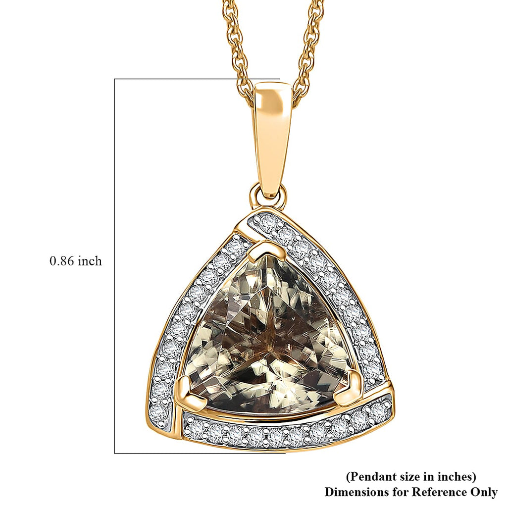 LUXORO AAA Turkizit, Weißer Diamant AGI zertifiziert Schmuckset ca. 50 cm 585 Gold ca. 3.65 ct