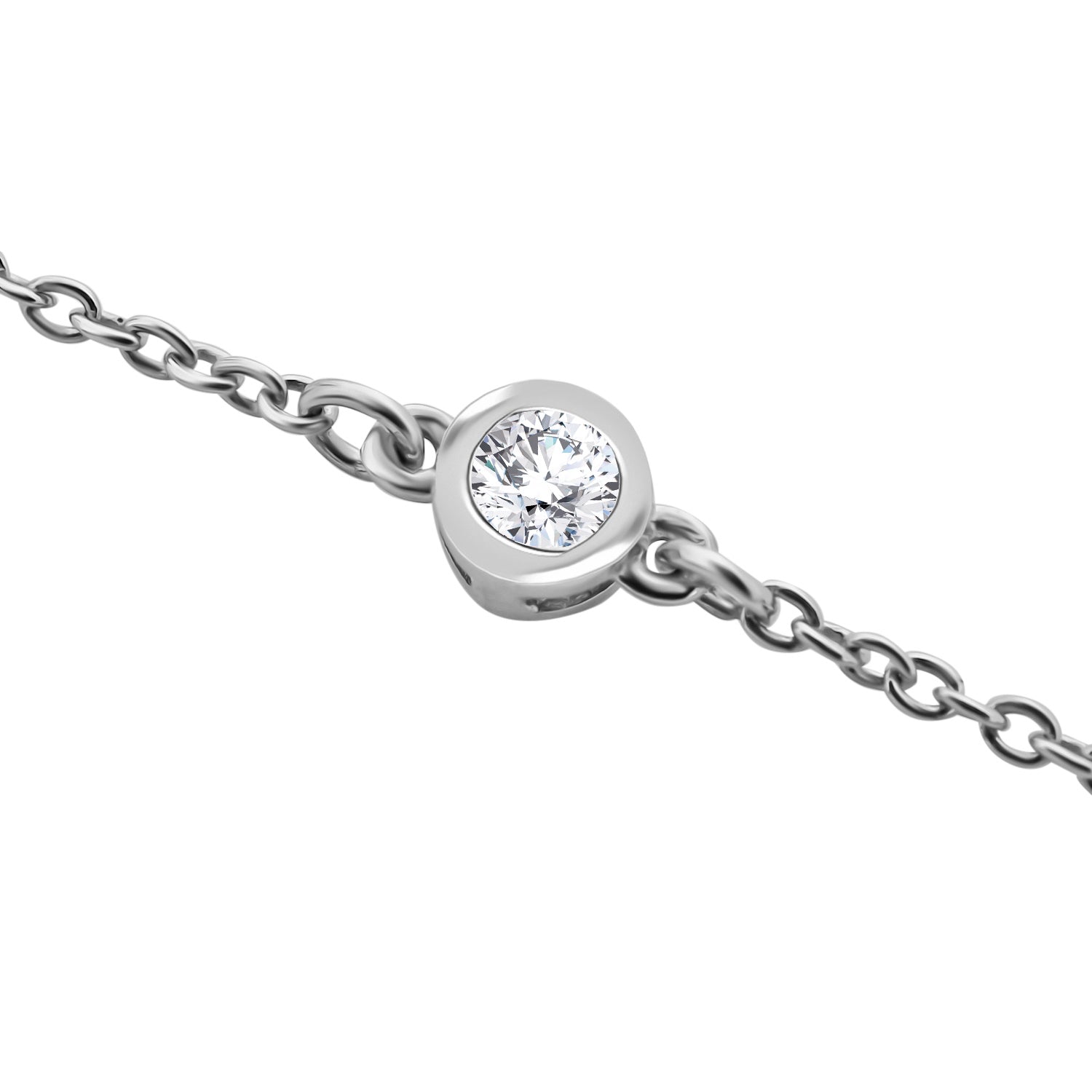 Luxuriant Diamond Trio: Labor Diamant Anhänger mit 50cm Kette Armband & Ohrringe 925 Silber platiniert