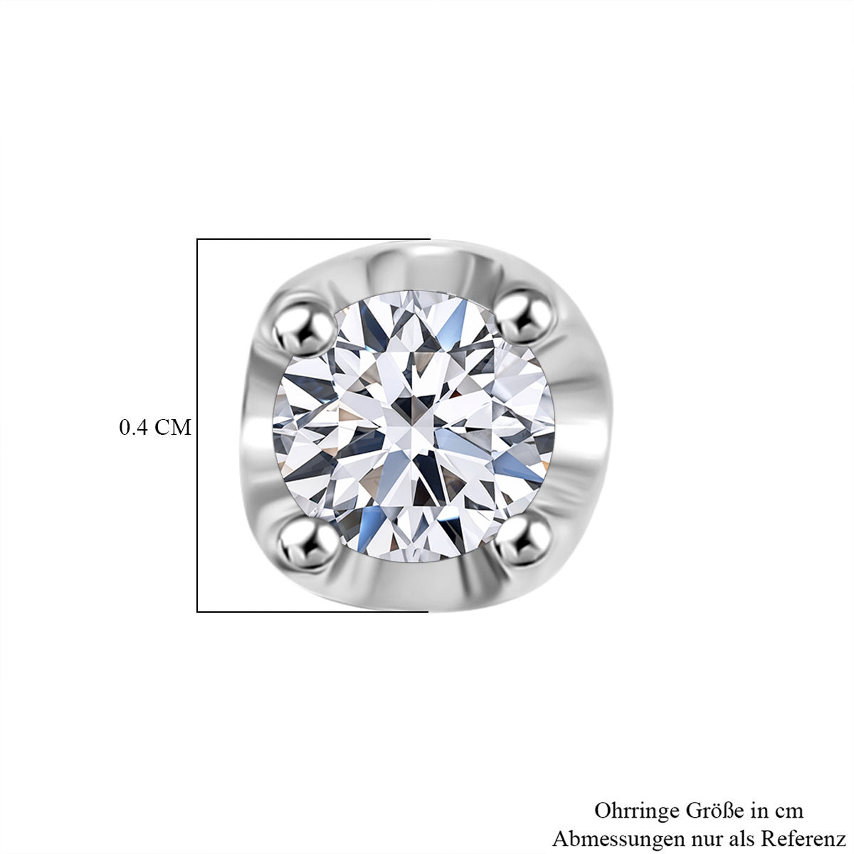 Luxuriant Diamond Trio: Labor Diamant Anhänger mit 50cm Kette Armband & Ohrringe 925 Silber platiniert