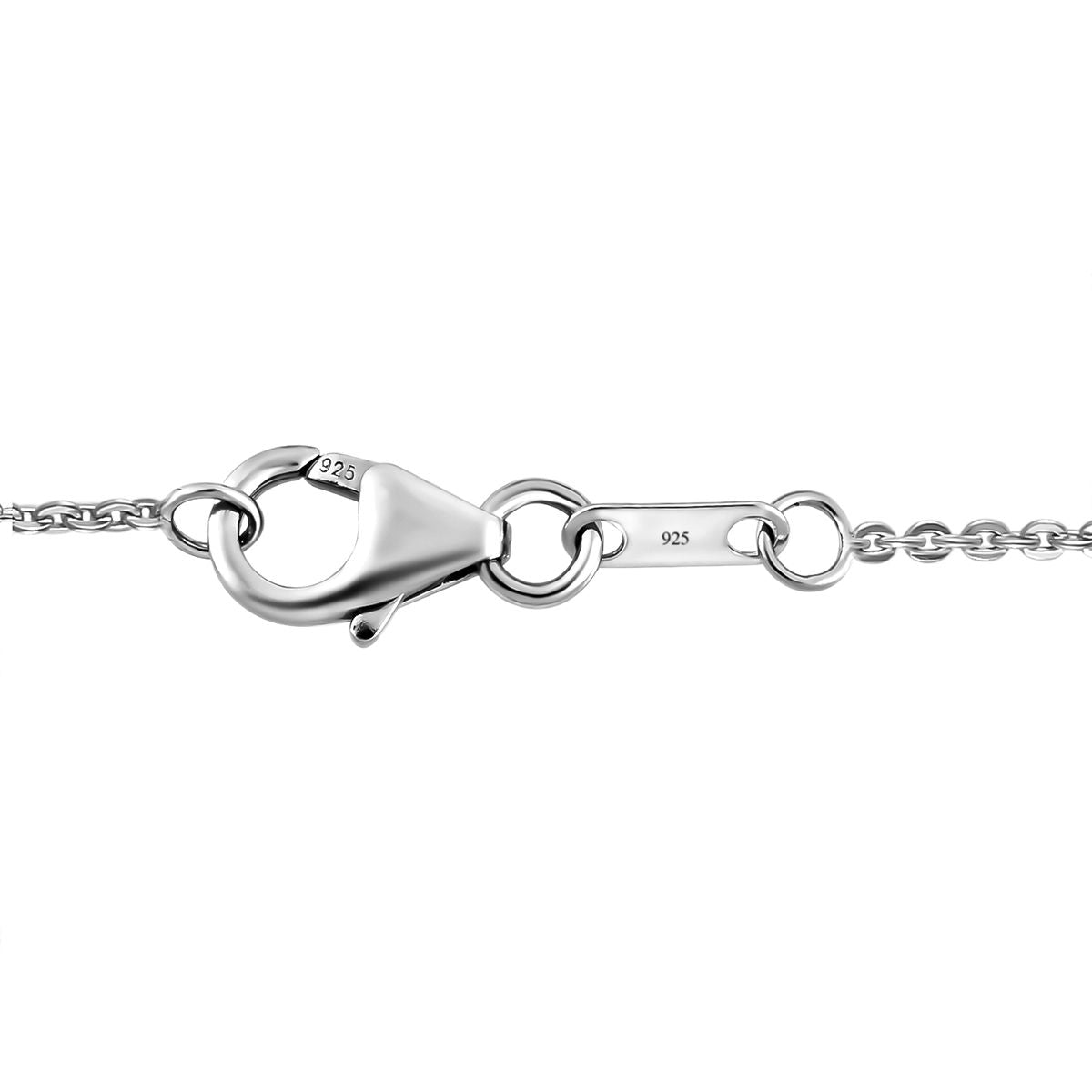 Kanadischer Ammolit Anhänger mit Kette, 925 Silber platiniert ca. 2.59 ct