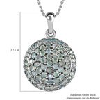 Alexandrit Anhänger mit Kette, 925 Silber platiniert ca. 2.70 ct