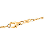 AAA Turkizit und weißer Zirkon-Anhänger mit Kette, 925 Silber Gelbgold Vermeil ca. 0.87 ct