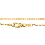 Natürlicher Hackmanit und weißer Zirkon-Anhänger mit Kette, 925 Silber Gelbgold Vermeil ca. 3,19 ct