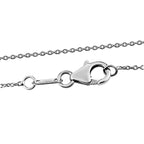 Elite Shungit Anhänger mit Kette, 925 Silber platiniert ca. 2.89 ct