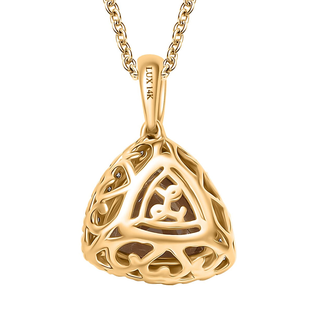 LUXORO AAA Turkizit, Weißer Diamant AGI zertifiziert Schmuckset ca. 50 cm 585 Gold ca. 2.79 ct