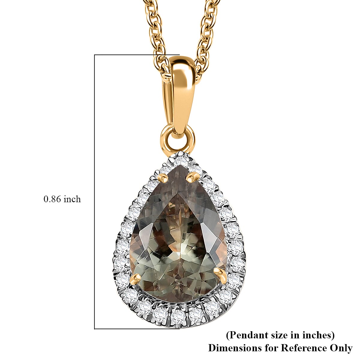 LUXORO AAA Turkizit, Weißer Diamant AGI zertifiziert Schmuckset ca. 50 cm 585 Gold ca. 2.55 ct