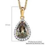 LUXORO AAA Turkizit, Weißer Diamant AGI zertifiziert Schmuckset ca. 50 cm 585 Gold ca. 2.55 ct