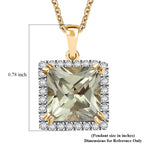 LUXORO AAA Turkizit, Weißer Diamant AGI zertifiziert Schmuckset ca. 50 cm 585 Gold ca. 4.35 ct