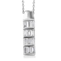 LUXURIANT DIAMOND - Lab Grown Diamant I1-GH Schmuckset ca. 45 cm+ 2.5 cm Extender, 925 Silber rhodiniert ca. 0.80 ct