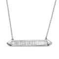 LUXURIANT DIAMOND - Lab Grown Diamant I1-GH Schmuckset ca. 45 cm+ 2.5 cm Extender, 925 Silber rhodiniert ca. 1.00 ct