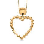 GP Amore Kollektion -Süßwasser Perle (8 mm) Anhänger mit Kette ca. 45 cm 925 Silber 750 Gelbgold Vermeil