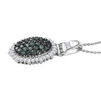 D'joy Alexandrit Anhänger mit Kette (ca. 50 cm), 925 Silber rhodiniert ca. 1.80 ct