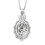 D'joy Alexandrit Anhänger mit Kette (ca. 50 cm), 925 Silber rhodiniert ca. 1.80 ct