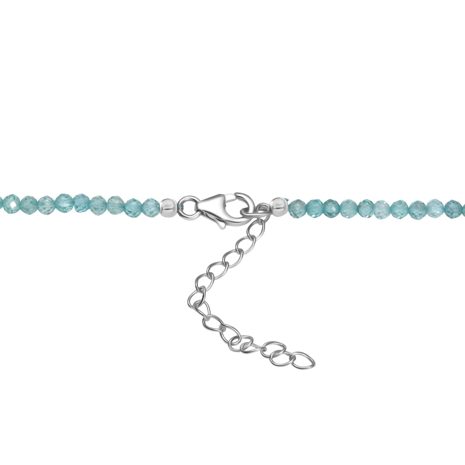 AAA Herz Labradorit (30x25mm), Apatit Anhänger mit Kette ca. 45 cm, 925 Silber Rhodiniert und 750 Gelbgold Vermeil ca. 85.00 ct